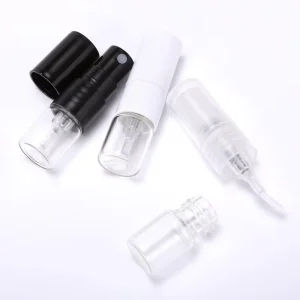 Mini Test Glass Small Atomizer 1ml Empty Small Atomizer Cosmetic Sample Spray Fragrance Bottle for Spray Scent Pump Containers