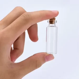 Mini Transparent Glass Vials with Rubber Stopper Dropper Cap and Screen Printing 1ml-30ml for Skincare Serum