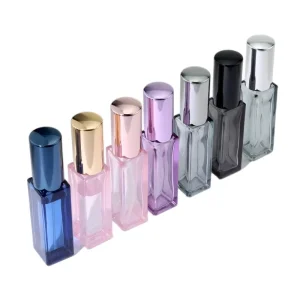 Mini Travel Glass Perfume Atomizer Bottles, 2ml, 3ml, 5ml, and 10ml, Aluminum Nozzle