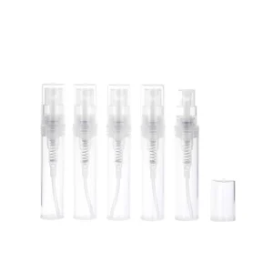 Mini Travel Perfume Sprayer 2ml 5ml 10ml 15ml Screw Perfume Sample Bottle Refillable Plastic Pocket Portable Spray Tester Bottle