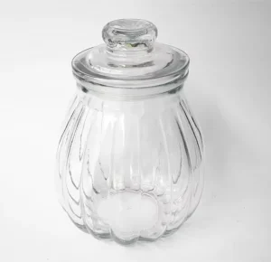 Minimalist Style Transparent Glass Jars Eco Friendly Moisture Proof Food Storage Containers with Glass Lids for Kitchen Camping