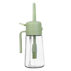 Modern Large 470 ml Glass Oil Pot Soy Sauce Bottle Kitchen Accessories Automatic Opening Closing Leak Proof Feature for Parties