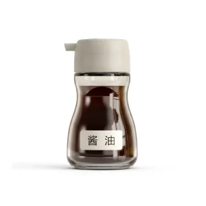 Modern Minimalist Portioned Mini Cylindrical Glass Oil Dispenser Kitchen Soy Sauce Vinegar Condiment Bottle Leak proof Bottle