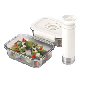 Modern Rectangle Glass Storage Container Eco Friendly & Strong Seal Preserves Food Capacity