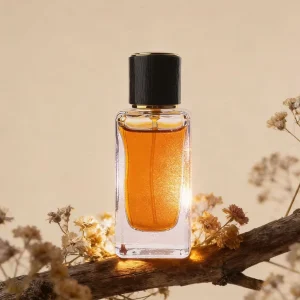Modern Square Glass Perfume Bottle 30ml 50ml 100ml with Customized Black Cap for Men’s Cologne and Fragrance Packaging