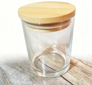 Moq Custom Logo Printed 7*8.4Cm 220Ml White Cylindrical Decorative Glass Candle Jars With Lids