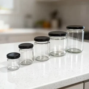 Multi Functional Modern High Borosilicate Glass Food Jars Airtight Moisture Proof Reusable Dishwasher Freezer Safe Eco Friendly