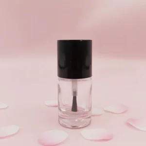 N1055 Special Price Customized Clear Empty Glass Nail Polish Bottle 12ml Capacity Custom Color Screw Lid OEM Available Factory