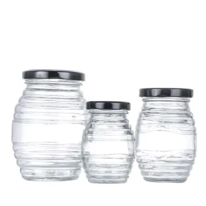 NCJ004 Food Grade Glass Jar for Honey Syrup with Cap