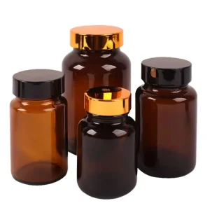 NQFIBER Supply Directly Custom Packaging for Medicine Glass Bottle Pill 60 Ml 75ml 100ml 120ml 150ml 200 250 300 Ml Amber Glass