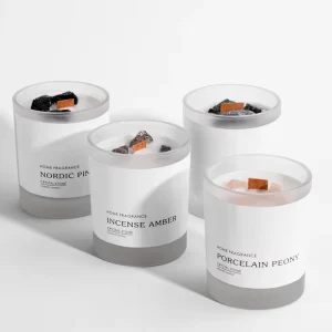 Natural Crystal Stone Scented Aroma Candle
