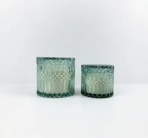 Natural Soy Wax Aromatherapy Candle in Colored Cut Glass Containers Clean Burning & Smoke Free for Daily Home Fragrance Use