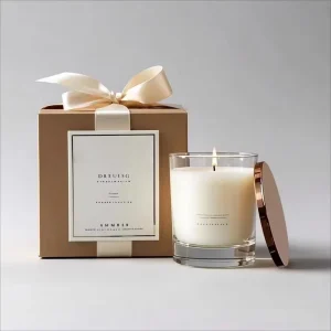Natural Soy Wax Scented Candles Custom Label Gift Set with Plant Essential Oil