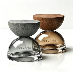 New Best selling Round Thick bottomed Glass Perfume Bottle Luxury Grey 100ml Perfume Bottle Unique Perfume Bottle