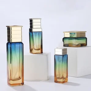 New Cosmetic Glass Packaging Container 30ml 50ml 100ml 150ml Serum Bottle Lotion Matte Tan Glass Pump Brown Green Bottle