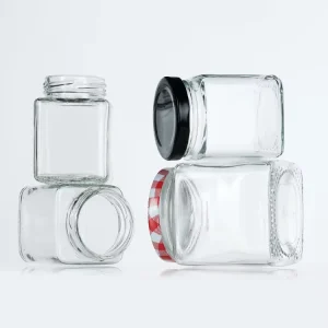New Design 100ml 200ml 500ml Glasses Jars Large Storage Jar for Honey Jam Pickles