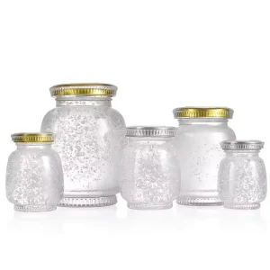 New Design Bird Nest Bottle Glass Jam Jar Honey Packaging Container Food Storage Preserve Glass Jar With Screw Cap