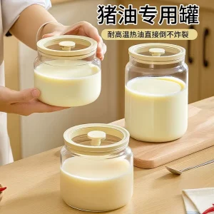 New Design Kitchen Clear Glass Food Storage Container Coffee Jam Jelly Spice Glass Jar Sets With Metal