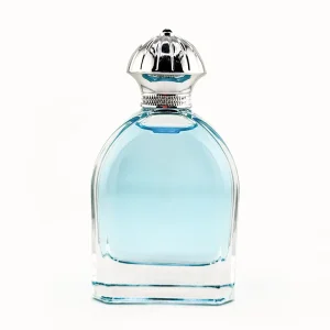 New Design Luxury Perfume Bottle 100ml 30ml 50ml Round Glass Bottle with Portable Pump Sprayer and Atomizer Sealable Cap