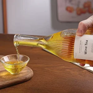 New Stylish Glass Bottle for Fruit Wine Perfect for Portioning and Serving Your Homemade Infused Spirits