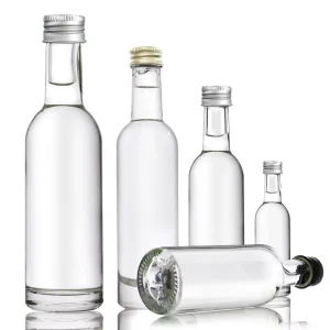 New Transparent Glass Wine Bottle High White Glass Liquor Bottle Ice Wine Bottles for Alcoholic Beverages 50 ml