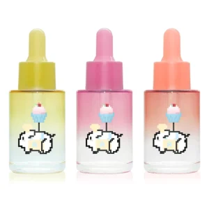 Newly Designed Luxury Cosmetics Colored Glass Dropper Bottle with Matte Finish for Essential Oil Serum Hair Oil Custom Color