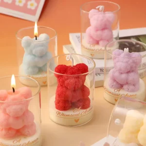 Non-Toxic Soy Wax Bear-Shaped Aromatherapy Scented Candles