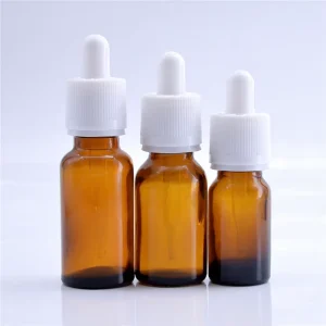 OBROU 5ml 100ml Amber Glass Dropper Bottle Empty Cosmetic Perfume Essential Oil Glass Vial