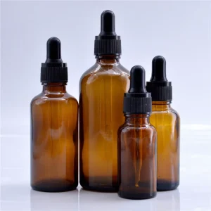 OBROU 5ml-100ml Empty Glass Dropper Bottle, Perfume Essential Oil Cosmetic Glass Vial