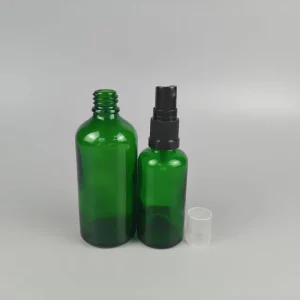 ODM Green 1oz Glass Spray Bottle Atomizer Glass Perfume Bottles 30ml