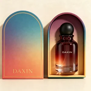 ODM OEM Custom Perfume Packaging Gradient Color Cologne Glass Bottle 30ml 50ml 100ml with Matte Black Cap