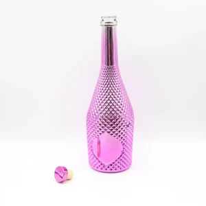 OEM 750ml Clear Champagne Bottle Mold Boxes