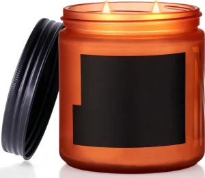 OEM Double core Glass Jar Soybean Natural Aromatherapy Essential Oil Scented Candle Pure Essential Oils Therapy Relaxation joy