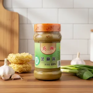 OEM Factory 300g Glass Sauce Bottle for Sesame Seed Paste