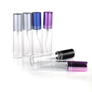 OEM Glass Perfume Spray Bottle 5ml 10ml with Gold Silver or Black Sprayer