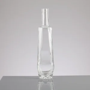 OEM Hexagon Glass Liquor Bottle 375ml 500ml for Vodka Gin Tequila Whiskey and Rum