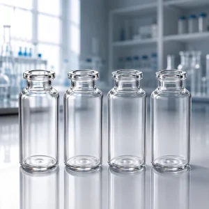 OEM Neutral Borosilicate 10ml Tubular Glass Vial with Custom Print for Cosmetics