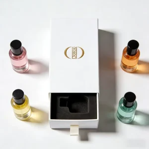 OEM ODM Empty High Quality Drawer Transparent Glass 30ml 50ml 100ml Perfume Bottle Packaging Gift Box