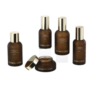 OEM ODM Luxury Cosmetic Packaging 50Gg 150ml Glass Bottle Containers Face Cream Skin Care Serum Storage 60g 80ml 100ml 120ml
