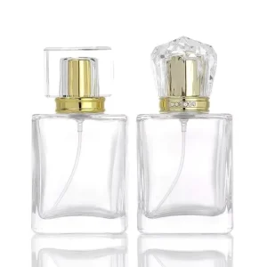 OEM ODM Striped Glass Perfume Spray Bottle Atomizer, 30ml 50ml