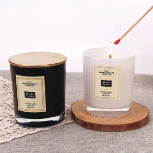 OEM Private Label Scented Soy Wax Candle in Glass Jar Aromatherapy Candle for Spa Hotel Home Decor Wedding Gift Manufacturer