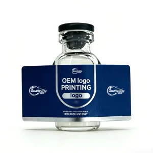PET Custom Peptide Vial Stickers Clear Pattern Printing 3ml 5ml 10ml Peptide Liquid Storage Bottles