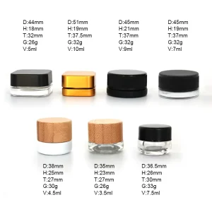 Packaging and Containers Manufacturing Glass Bottles Concentrate Jar with CR Lid