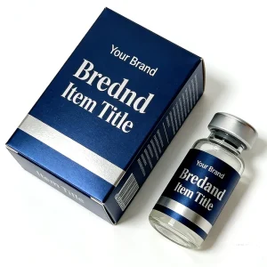 Peptide Vial Labels 1ml 3ml 10ml with Cardboard Single Vial Shipping Boxes