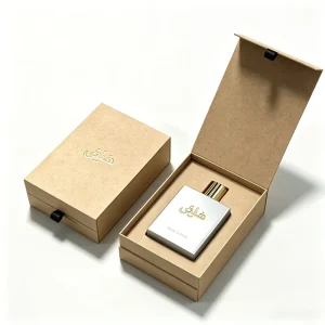 Perfume Glass Bottle Spray Bottle Candle Wallet Kraft Paper Environment-Friendly Recycled Material Square