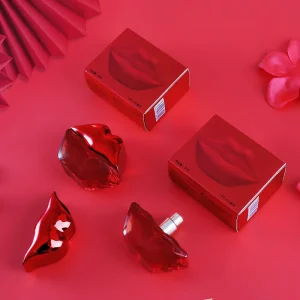 Personality Lip Special Shaped Glass Perfume Bottle 30ml Red New Empty Perfume Bottle Supply