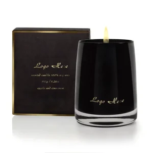Personalized Folded Box Glass Jar Scented Candle Gift Set