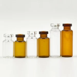 Pharmaceutical 2ml 3ml 5ml 7ml 8ml 10ml Clear Amber Glass Tubular Vials Injection Sterile Test Tube Vial