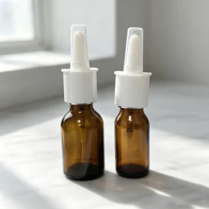 Pharmaceutical Grade Amber Glass Nasal Spray Bottles 10ml 20ml for Nasal Congestion Relief & Oral Spray