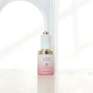 Pink Gradient Glass Essential Oil Dropper Bottles with Custom Packaging Box Luxury Serum Container Dropper Bottles With Push Top